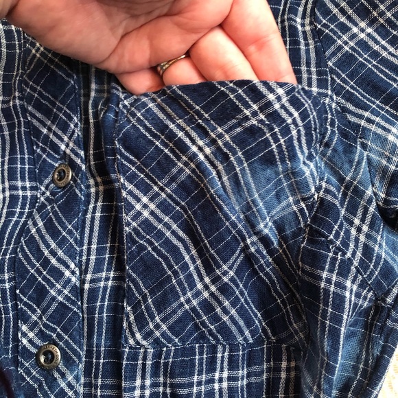Kenneth Cole Reaction plaid belted shirt d… - Picture 4 of 15